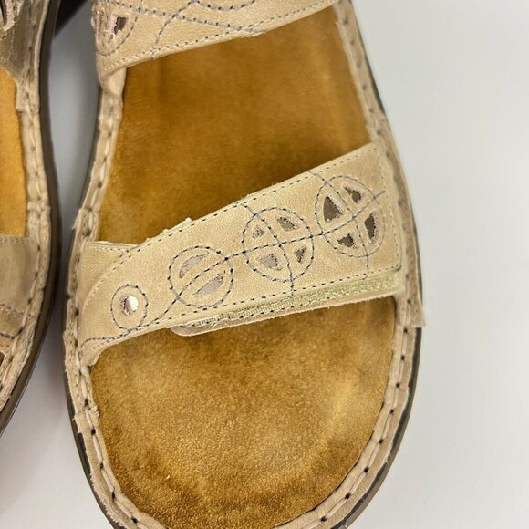 NAOT Sandals Size 41 US 10  Cornet Sandals Beige Leather Two Adjust Strap - Picture 8 of 16